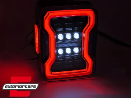 Full LED stražnja svjetla SEQ žmigavci (smoke) / JEEP Wrangler JK (2007-2017), LDCH42