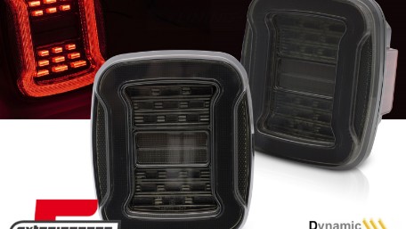 Full LED stražnja svjetla SEQ žmigavci (smoke) / Jeep Wrangler YJ TJ (1991-2006), LDCH45