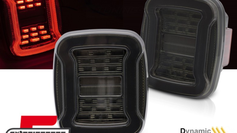 Full LED stražnja svjetla SEQ žmigavci (smoke) / Jeep Wrangler YJ TJ (1991-2006), LDCH45