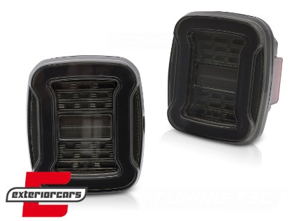 Full LED stražnja svjetla SEQ žmigavci (smoke) / Jeep Wrangler YJ TJ (1991-2006), LDCH45