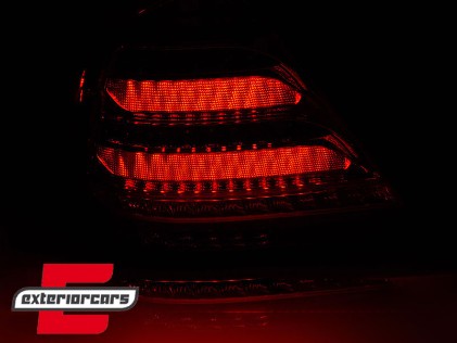 Full LED stražnja svjetla SEQ žmigavci (smoke) / Mercedes C-klasa W203 (2000-2004) limuzina, LDMED6