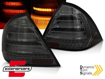 Full LED stražnja svjetla SEQ žmigavci (smoke) / Mercedes C-klasa W203 Facelift (2004-2007) limuzina, LDMEE6