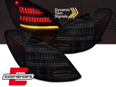 Full LED stražnja svjetla SEQ žmigavci (smoke) / Mercedes C klasa W205 limuzina (2014-2021), LDMEH0