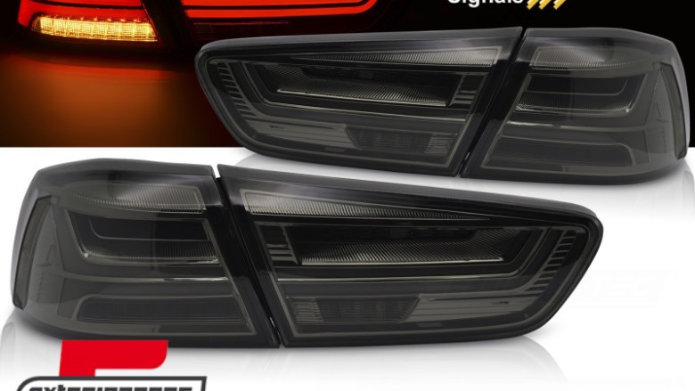 Full LED stražnja svjetla SEQ žmigavci (smoke) / Mitsubishi Lancer 8 limuzina (2007-2017), LDMI12