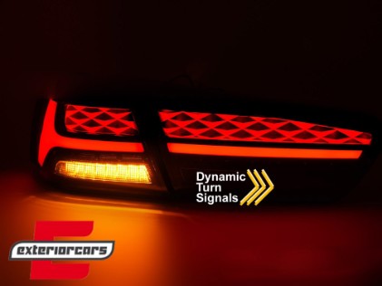 Full LED stražnja svjetla SEQ žmigavci (smoke) / Mitsubishi Lancer 8 limuzina (2007-2017), LDMI14