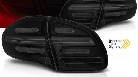 Full LED stražnja svjetla SEQ žmigavci (smoke) / Porsche Cayenne 958 (2010-2014), LDPO35
