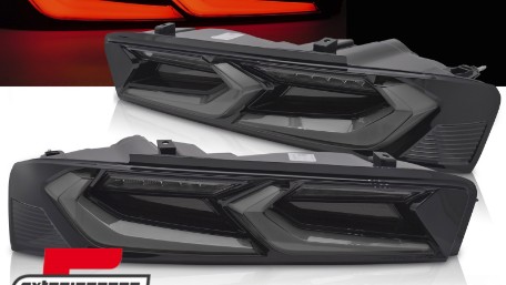 Full LED stražnja svjetla SEQ žmigavci (smoke/crna) / Chevrolet Camaro (05.2015-2018), LDCT08