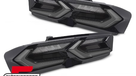 Full LED stražnja svjetla SEQ žmigavci (smoke/crna) / Chevrolet Camaro (2019-2024), LDCT10
