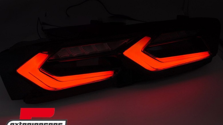 Full LED stražnja svjetla SEQ žmigavci (smoke/crna) / Chevrolet Camaro (2019-2024), LDCT10