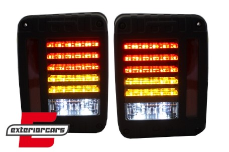 Full LED stražnja svjetla (smoke) / Jeep Wrangler JK (2007-2017), LDCH24