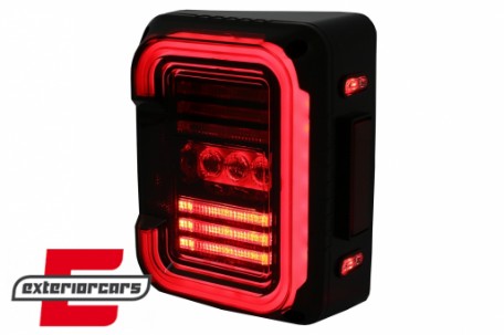 Full LED stražnja svjetla (smoke) / JEEP Wrangler JK (2007-2017), TLJEWJKLED