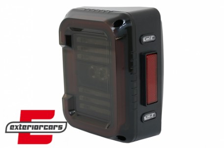 Full LED stražnja svjetla (smoke) / JEEP Wrangler JK (2007-2017), TLJEWJKLED