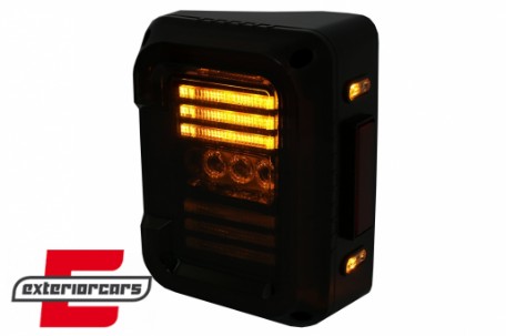 Full LED stražnja svjetla (smoke) / JEEP Wrangler JK (2007-2017), TLJEWJKLED