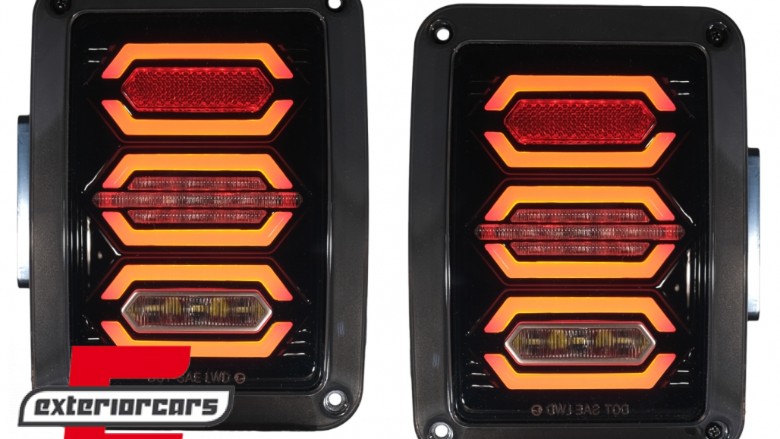 Full LED stražnja svjetla (smoke) / JEEP Wrangler JK (2007-2017), TLJEWRJKL
