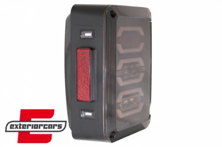 Full LED stražnja svjetla (smoke) / JEEP Wrangler JK (2007-2017), TLJEWRJKL