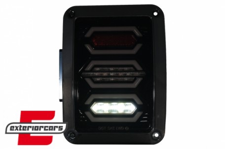 Full LED stražnja svjetla (smoke) / JEEP Wrangler JK (2007-2017), TLJEWRJKL