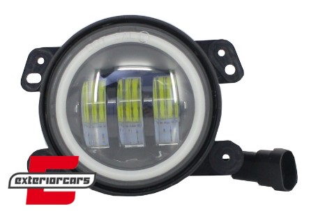 Full LED svjetla za maglu (maglenke) Angel Eyes (4 inch) / JEEP Wrangler JK TJ LJ (2007-2017), FLJEWR4D