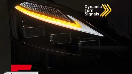 Full prednja svjetla SEQ žmigavci (crna) / LEXUS IS XE20 (2006-2013), LPLE12