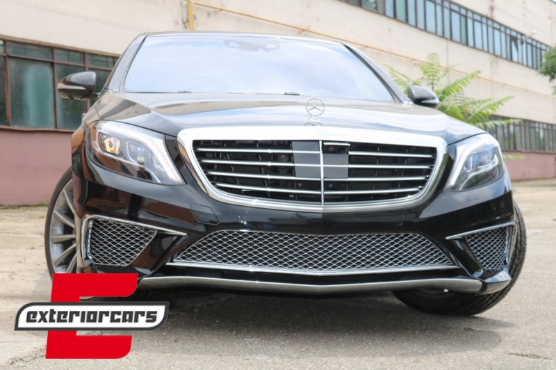 Gornja ploča prednjeg branika S65 AMG dizajn (chrome) / Mercedes S-klasa W222 (2013-2017), FBLMBW222AMGS65