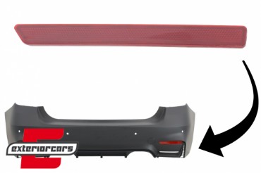 Katadiopter crveni zadnji branik EVO dizajn (desna strana) / BMW serije 3 F30 (2011-2019), RBRBMF30EVOR