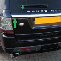 Komplet za pretvorbu vrata prtljažnika Autobiography dizajn (srebrna titan) / Land Range Rover Sport L320 (2005-2011), TTRRSL320A