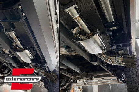 Kompletan ispušni sustav AMG dizajn s Valvetronicom (crna) / Mercedes G-klasa W463 (2009-2018) G500 G55 G63 G65, ESMBW463S1B