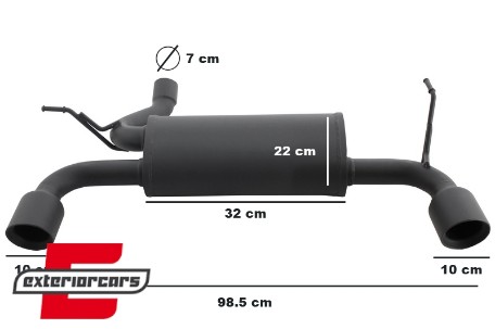 Kompletan ispušni sustav / Jeep Wrangler Rubicon JK (2007-2017), TY-JEWJK