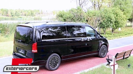 Krovni spojler (piano crna) / Mercedes V-klasa W447 (2014-04.2024) & EQV (2020-), RSMBW447BL