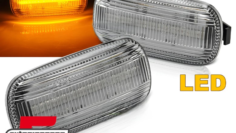 LED bočni žmigavci (bijela) / AUDI A3 (2003-2012) A4 S4 RS4 (2001-2008) A6 (2004-2011), KBAU12