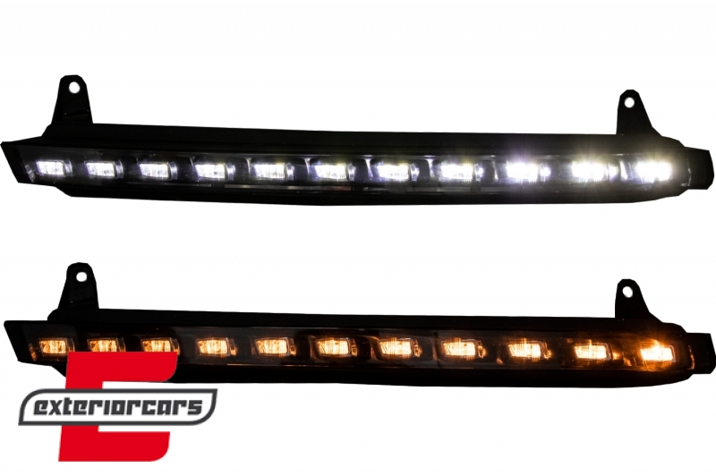 LED DRL dnevna svjetla & žmigavci OEM Facelift dizajn / Audi Q7 4L (2006-2009), AUQ7DRL