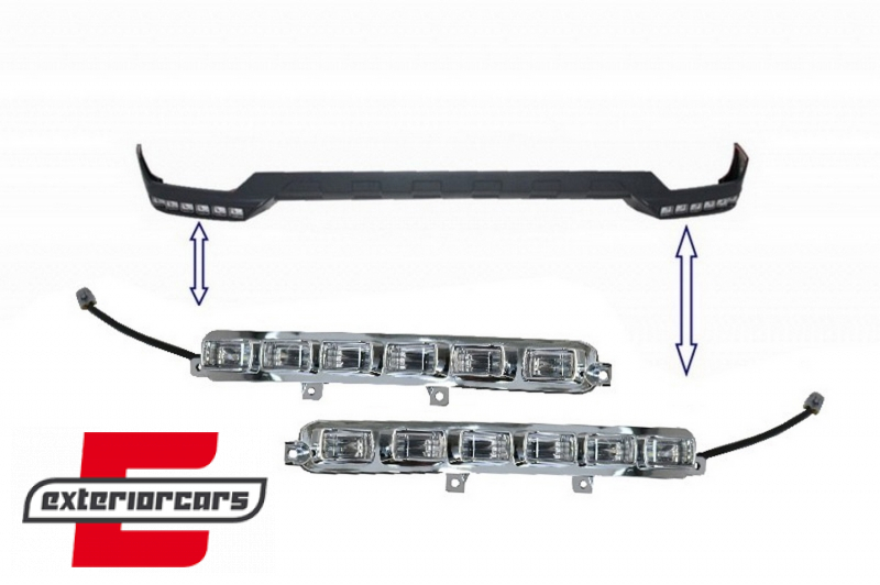 LED DRL za prednji nastavak branika B-dizajn / Mercedes G-klasa W463 (1989-2017), DRLFBSW463