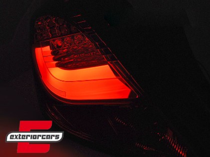 LED LightBar stražnja svjetla (crvena/kristal) / Opel Corsa D (2006-2014) hatchback 3V, LDOP56