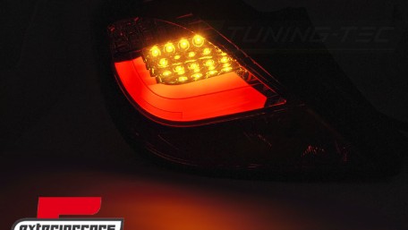 LED LightBar stražnja svjetla (crvena/kristal) / Opel Corsa D (2006-2014) hatchback 3V, LDOP56