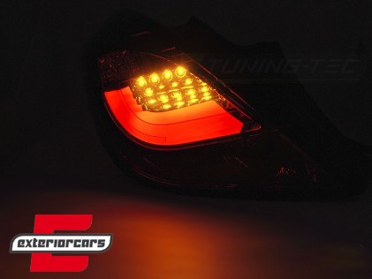 LED LightBar stražnja svjetla (crvena/kristal) / Opel Corsa D (2006-2014) hatchback 3V, LDOP56