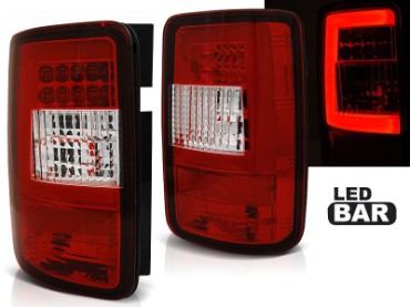 LED LightBar stražnja svjetla (crvena/kristal) / VW Volkswagen Caddy 3 tip 2k (2003-03.2014), LDVWF6