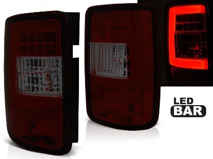 LED LightBar stražnja svjetla (crvena/smoke) / VW Volkswagen Caddy 3 tip 2k (2003-03.2014), LDVWF7