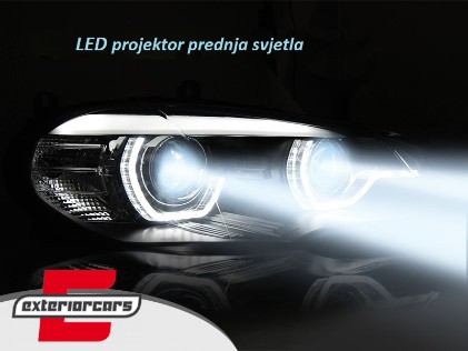 LED prednja svjetla 3D Angel Eyes LED DRL XENON (crna) / BMW X5 E70 (2007-2013), LPBMN8