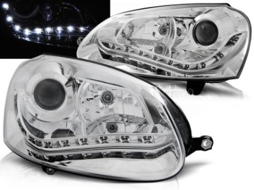 LED prednja svjetla DayLight (chrome) / Volkswagen Golf 5 (2003-2008), LPVWG4