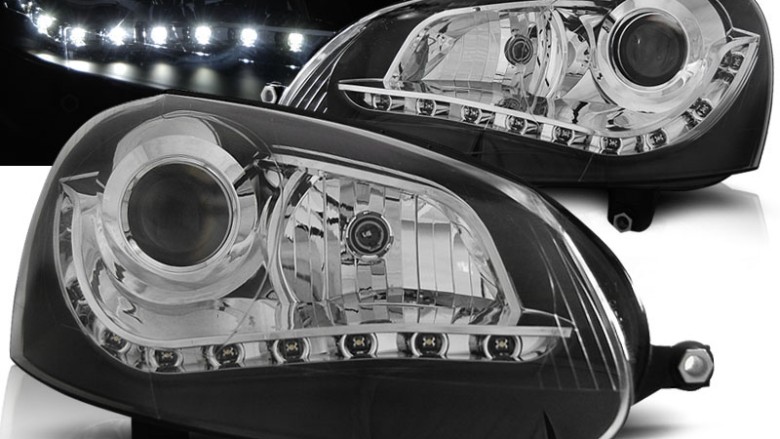 LED prednja svjetla DayLight (crna) / Volkswagen Golf 5 (2003-2008), LPVWG5