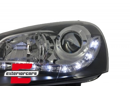 LED prednja svjetla DayLight (crna) / Volkswagen Golf 5 (2003-2008), LPVWG5