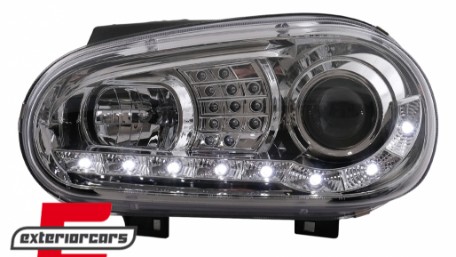 LED prednja svjetla DayLight LED žmigavci (chrome) / VW Golf 4 (1997-2005), LPVWB1