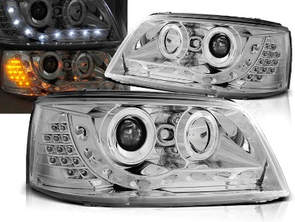 LED prednja svjetla DayLight LED žmigavci (chrome) / VW T5 (2003-2009), LPVWA7