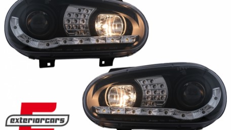 LED prednja svjetla DayLight LED žmigavci (crna) / VW Golf 4 (1997-2005), LPVWB2