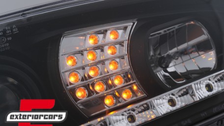 LED prednja svjetla DayLight LED žmigavci (crna) / VW Golf 4 (1997-2005), LPVWB2