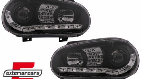 LED prednja svjetla DayLight LED žmigavci (crna) / VW Golf 4 (1997-2005), LPVWB2