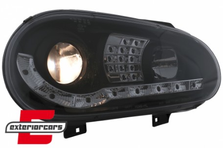 LED prednja svjetla DayLight LED žmigavci (crna) / VW Golf 4 (1997-2005), LPVWB2