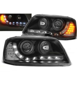 LED prednja svjetla DayLight LED žmigavci (crna) / VW T5 (2003-2009), LPVWA8