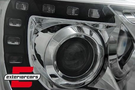 LED prednja svjetla True DRL (chrome) / VW T5.1 (2010-2015), LPVWK2