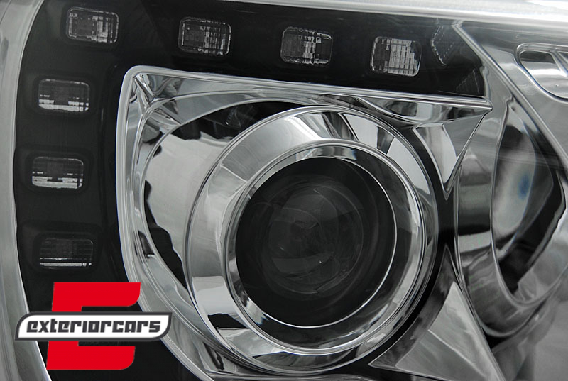 LED prednja svjetla True DRL (chrome) / VW T5.1 (2010-2015), LPVWK2