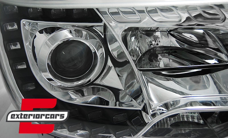 LED prednja svjetla True DRL (chrome) / VW T5.1 (2010-2015), LPVWK2